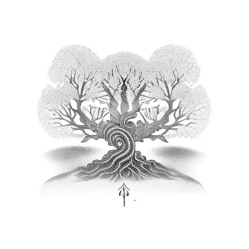 Bodhi Tree Tattoo Symbolizing Enlightenment And Growth