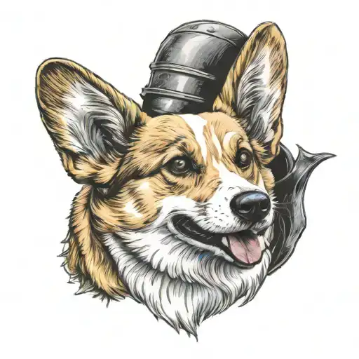 Corgi With Bat Wings