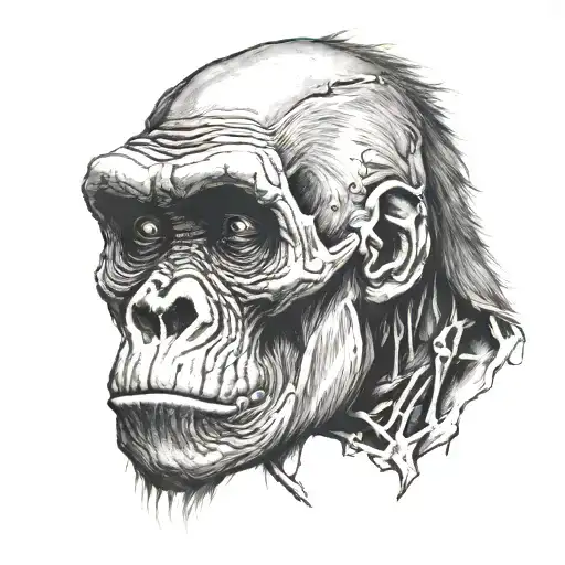 Gorilla Skull Sad History