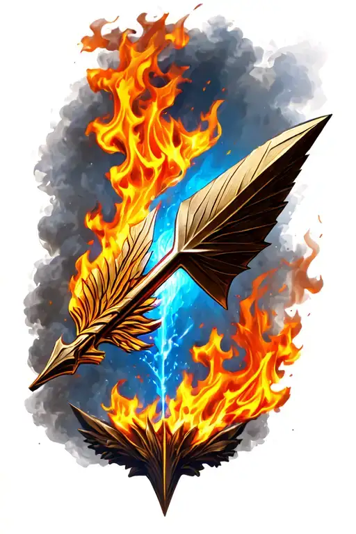 Arrow Going Through Fire