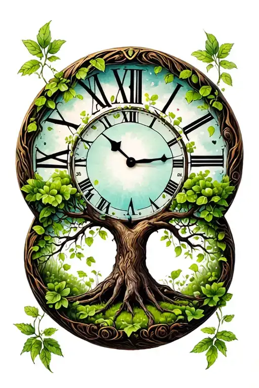 Tree Of Life Clock Love