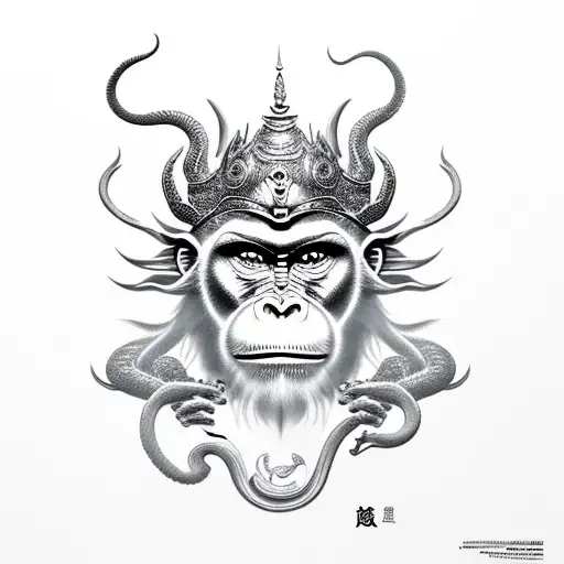 Monkey King With Dragon And Metal Ox