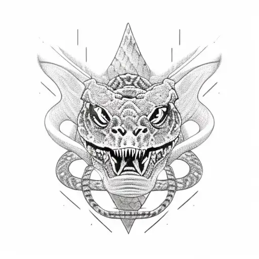 A Fierce Jiu-jitsu Fighter Grappling With A Venomous Snake