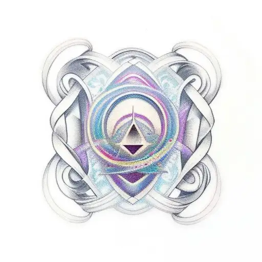 Small Hourglass Flowing Into An Infinity Symbol