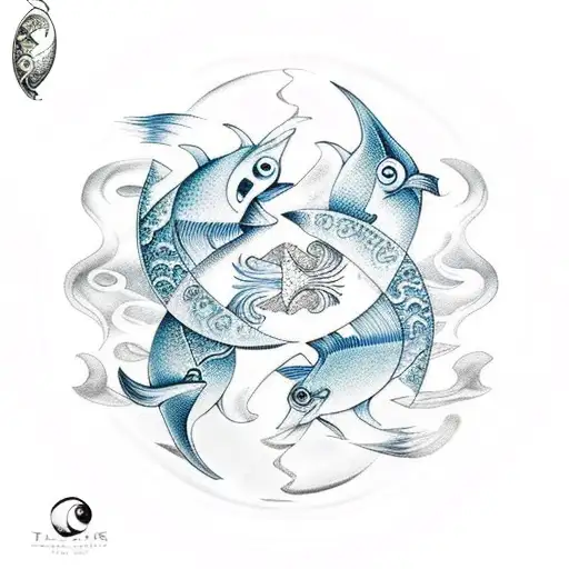 Pisces Aquarius Ying Yang
