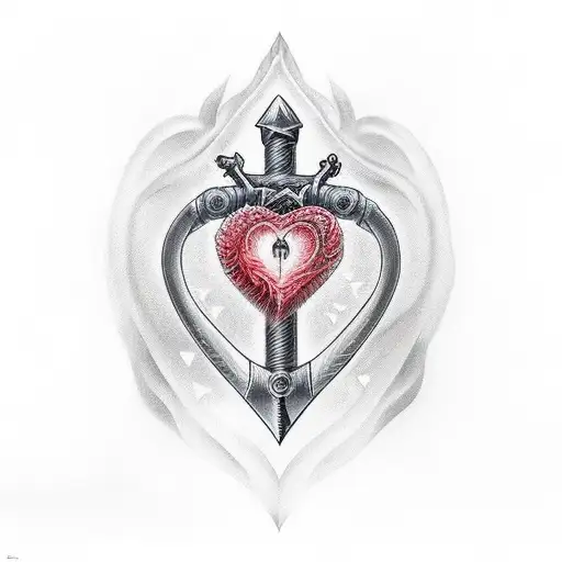 Sword Going Through Heart