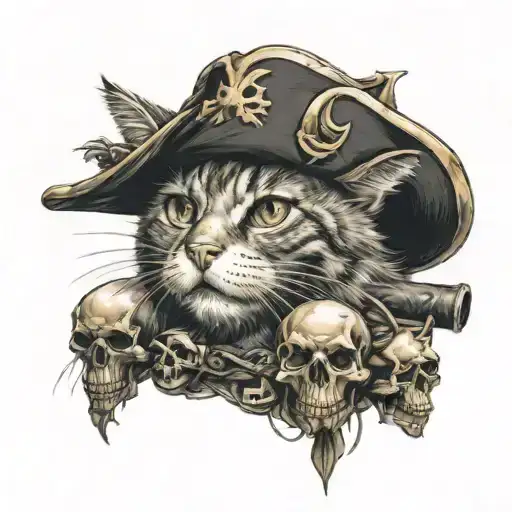 Cat And Skull Pirates