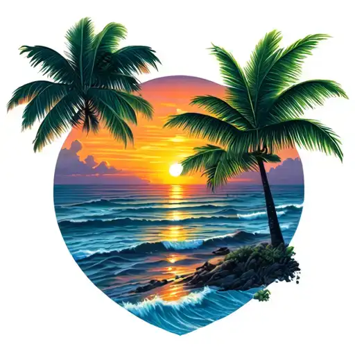 Hawaiian Seascape Sunset