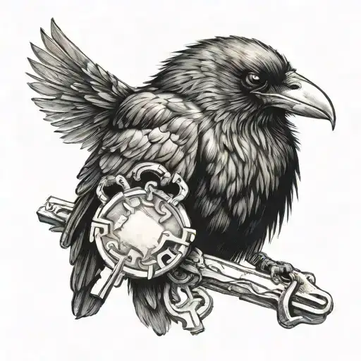 Crow With Keys