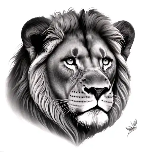 Father Daughter Lion Face