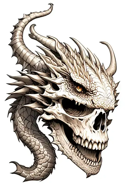 Dragon Demon Skull