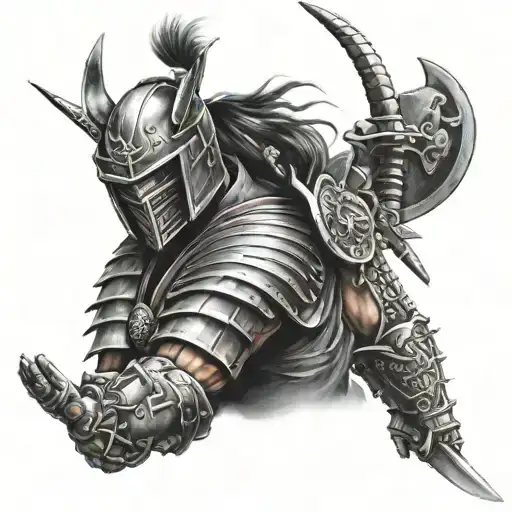 Cyber Samurai Warrior