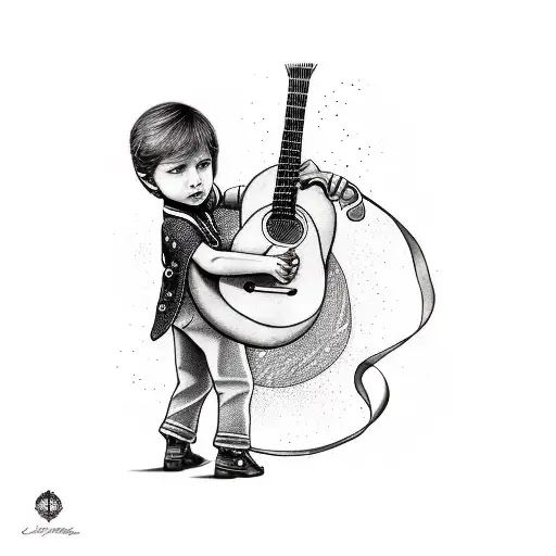 Little Prince Playing Guitar