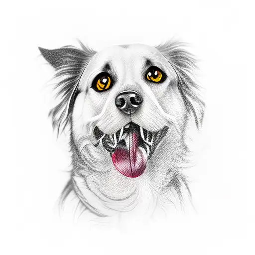 Dog With Black Tongue