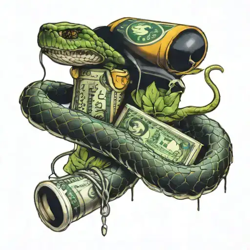 Snake Knives Money Drugs Make Up Models Ghetto