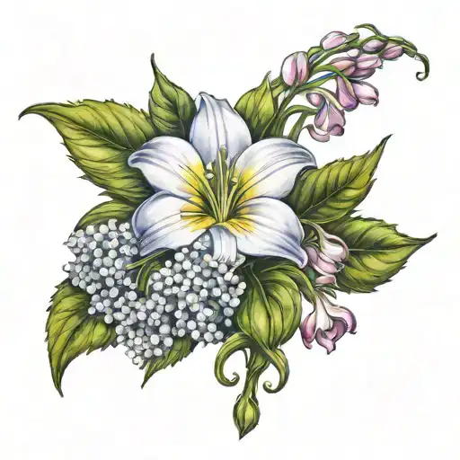 Morning Glory Marigold Lily Of The Valley