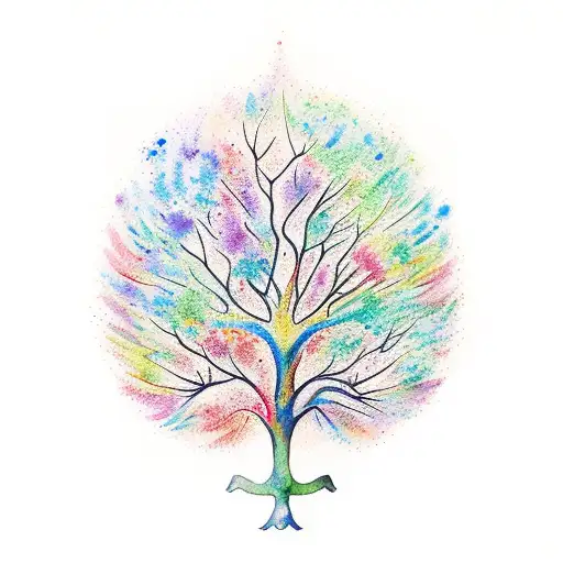 Watercolor Tree Of Life