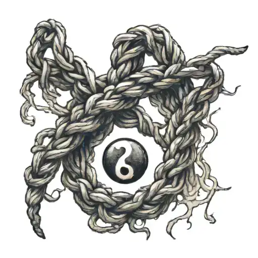 Noose In A Design Of A Semicolon