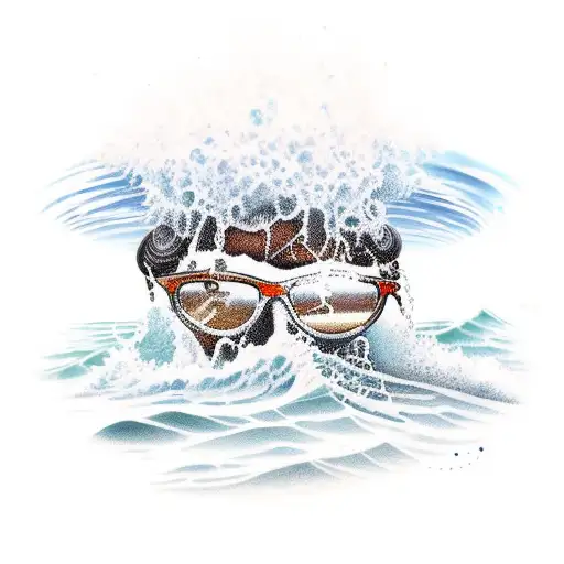 Surf Beach With Drinks