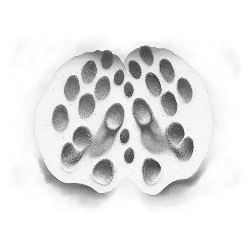 Dog Pawprints As Ivy