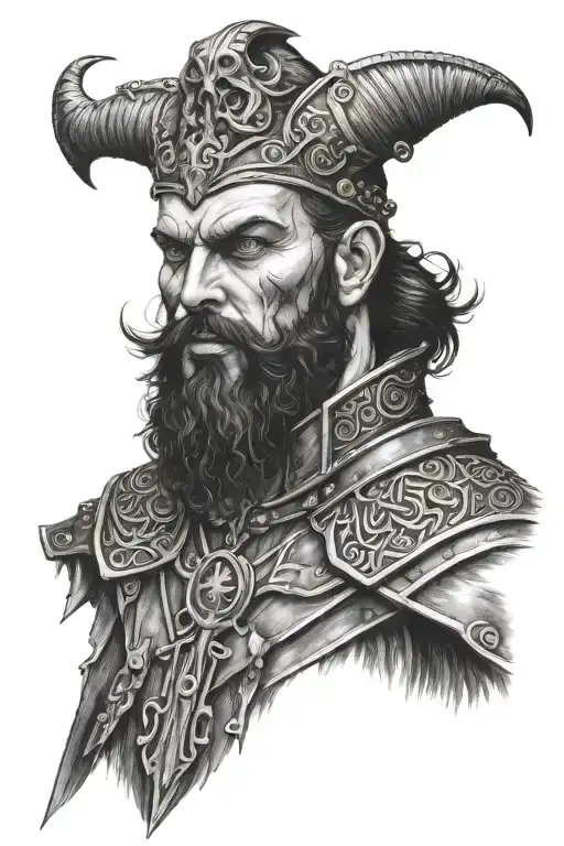 Bearded Goth Warrior