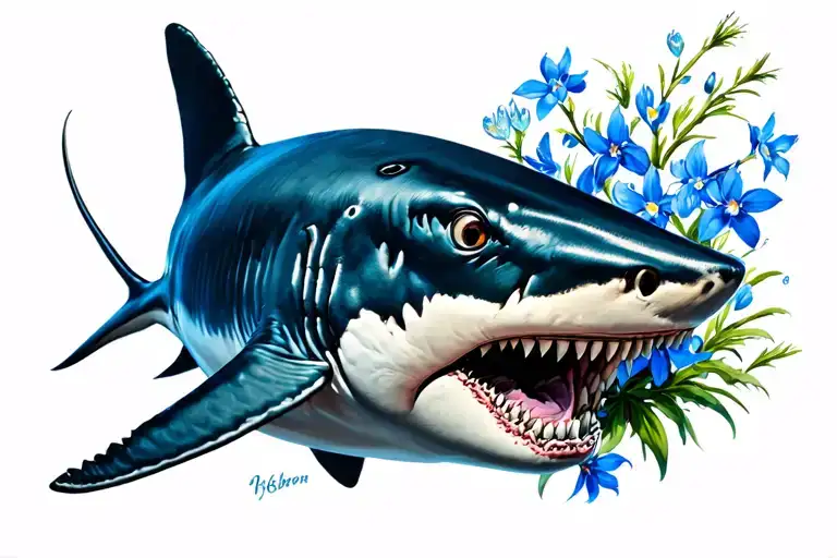 Shark And Bluebonnets
