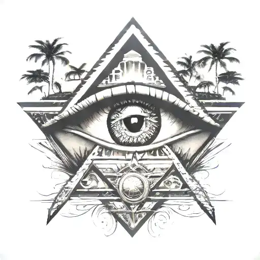 Africa Continent Eye Of Horus Piramide Wild Animal