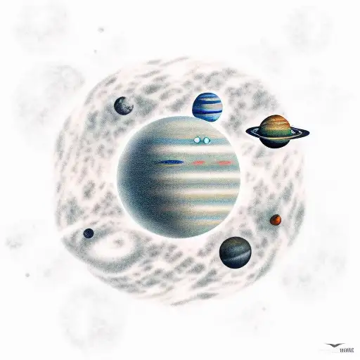 Astronaut Abstract Solar System