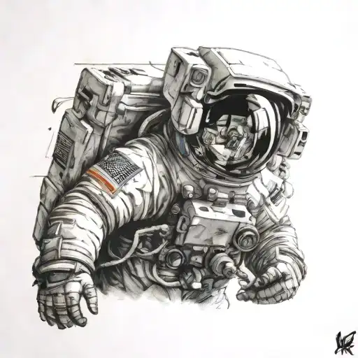 Astronaut At Arm