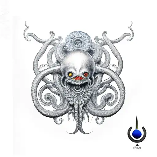 Kraken Cazando Un Platillo Volador