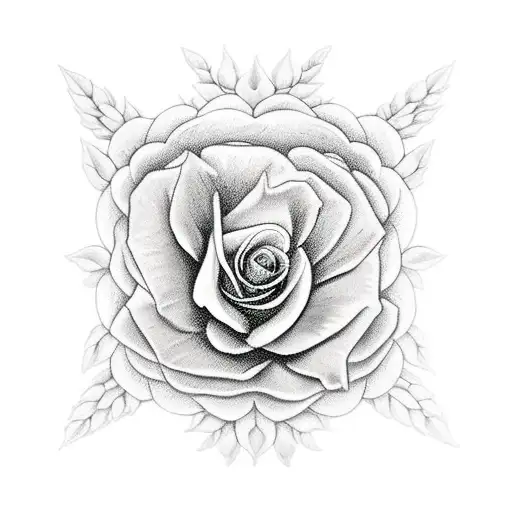 Rosas Mezcladas Con Alas De Angel