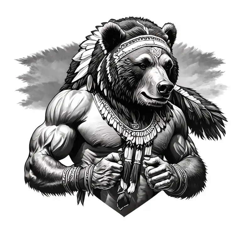 Indian Fight Bear