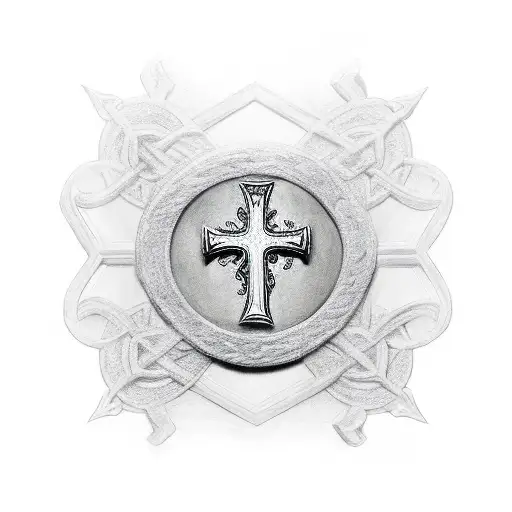 Knight With A Christian Cross