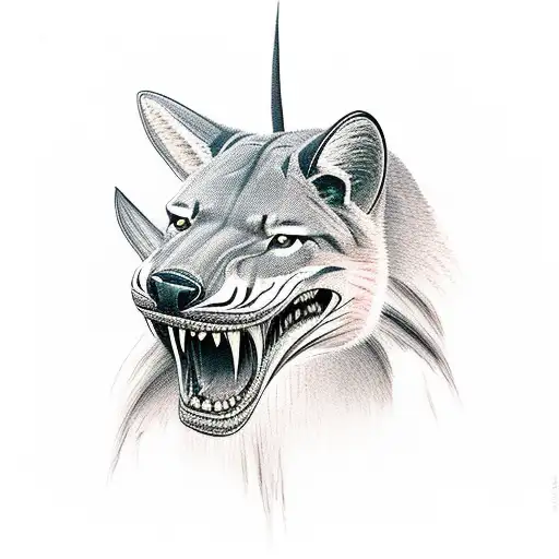 Tasmanian Tiger Head Skull