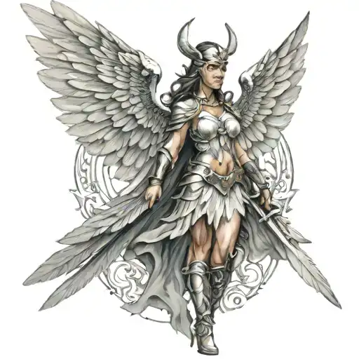 A Valkyrie With Wings