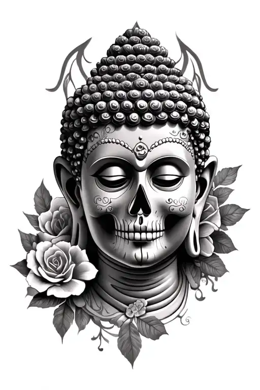 Buddha And Sugar Skull