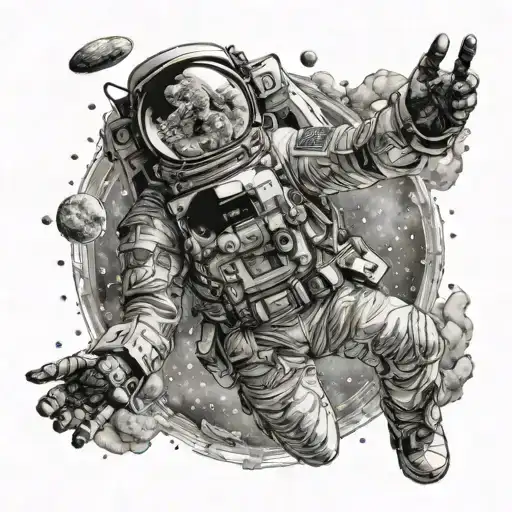 Soul Floating In Space