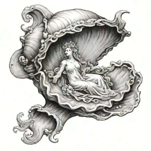 Birth Of Venus In A Shell