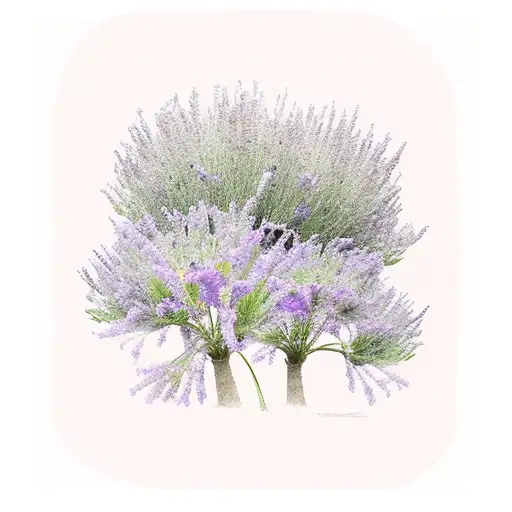 Lavender Under A Tree