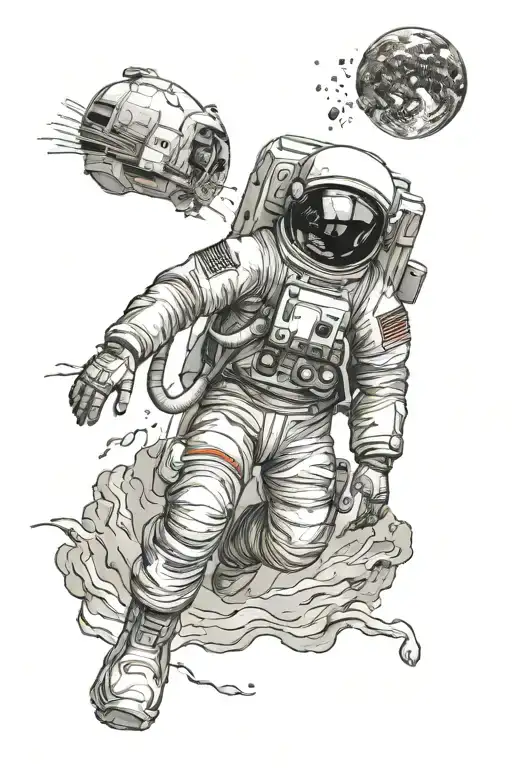 Astronaut Walking Towards