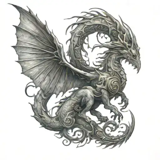 A Mythical Creature Inspired By Rpg Video Games And Elden Ring