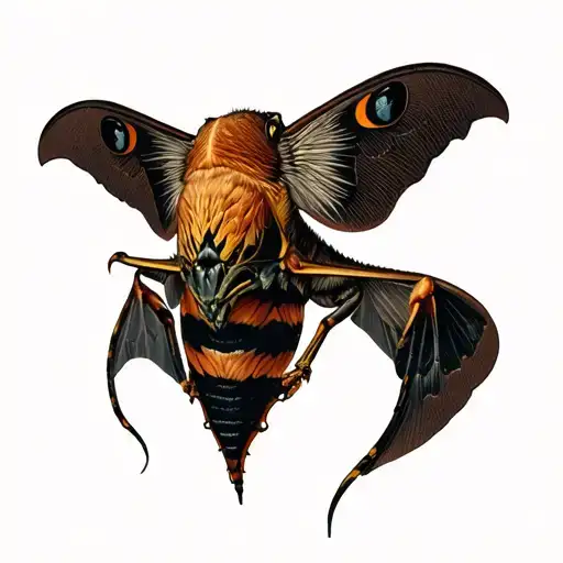 Deaths Head Hawk Moth Throat