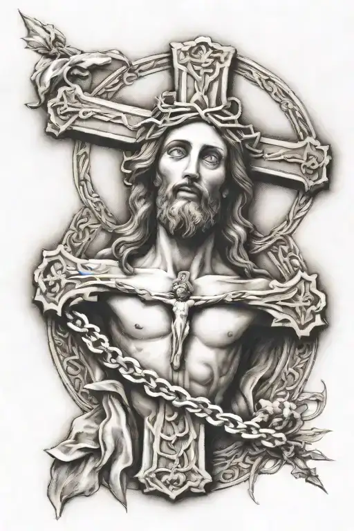 Simple Cross With Jesus