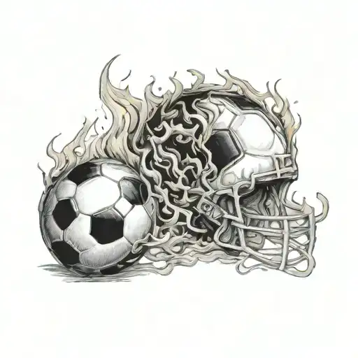 Burning Football