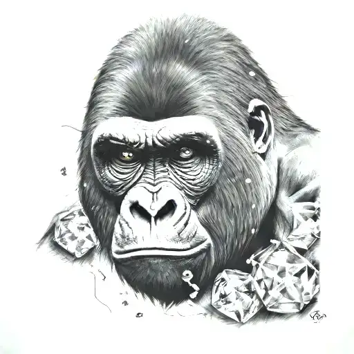 Gorilla With Diamonds