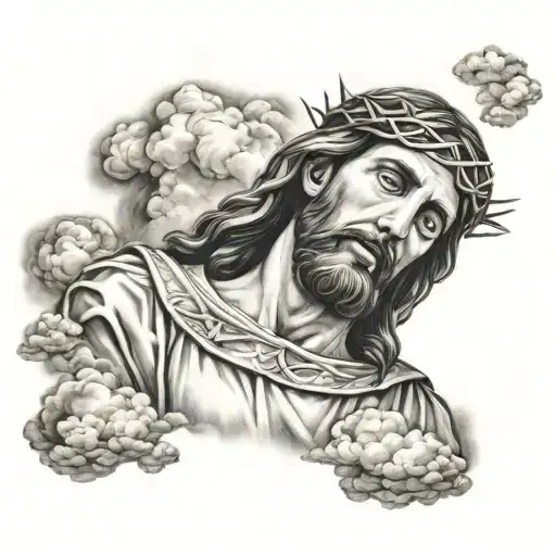 Jesus And Clouds