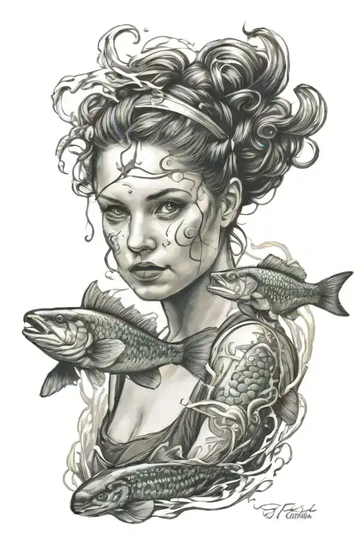 Irish Girl Swimming Upstream