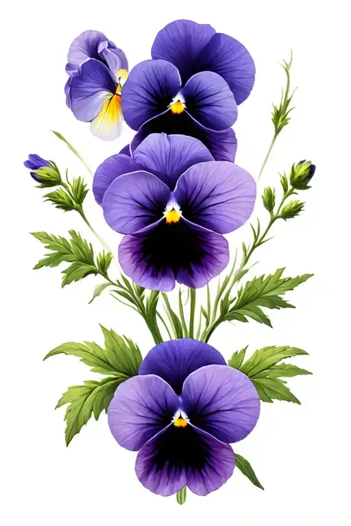 Pansies Wild Flowers