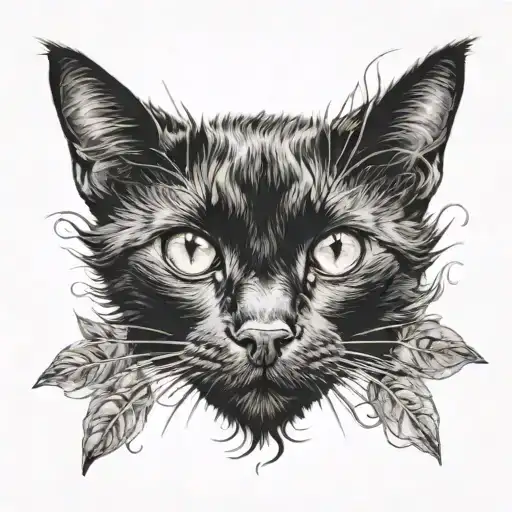 Black Mysterious Cat