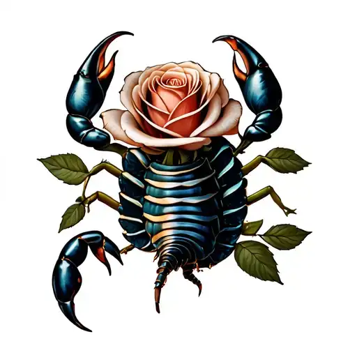 Roses With Scorpion